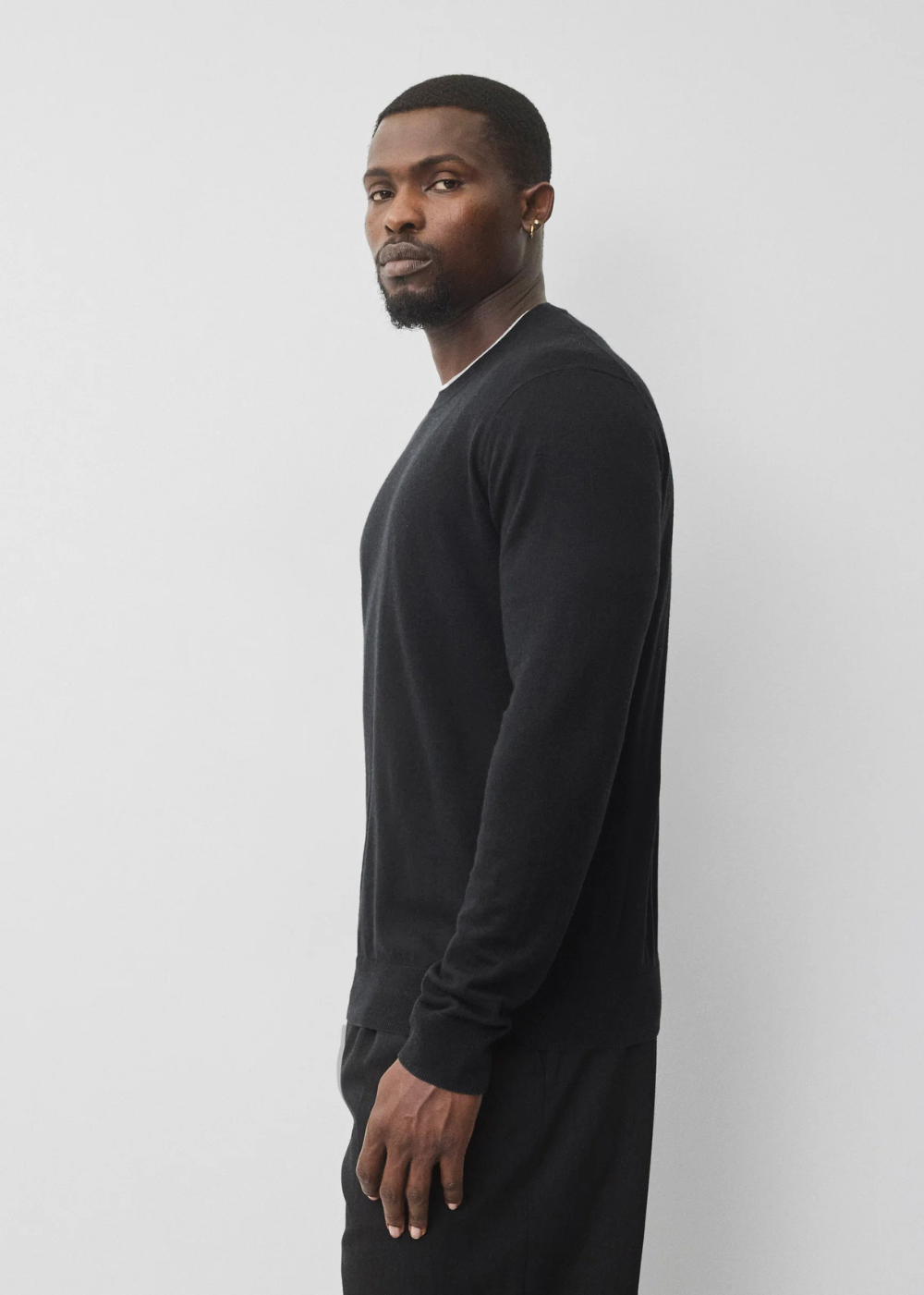 Silk Cashmere Gallery Crewneck