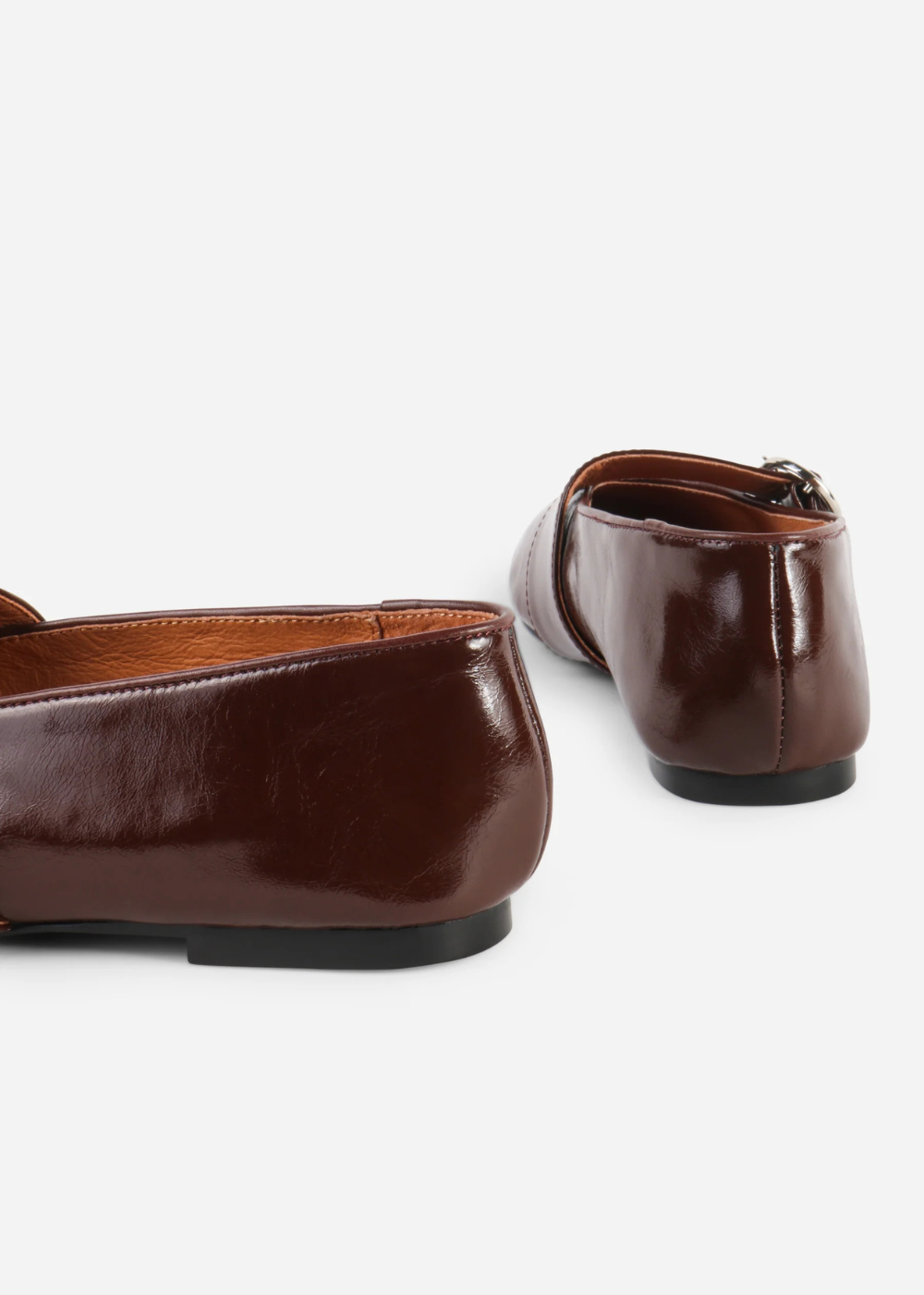 Vartan Crinkle Patent Leather Flat
