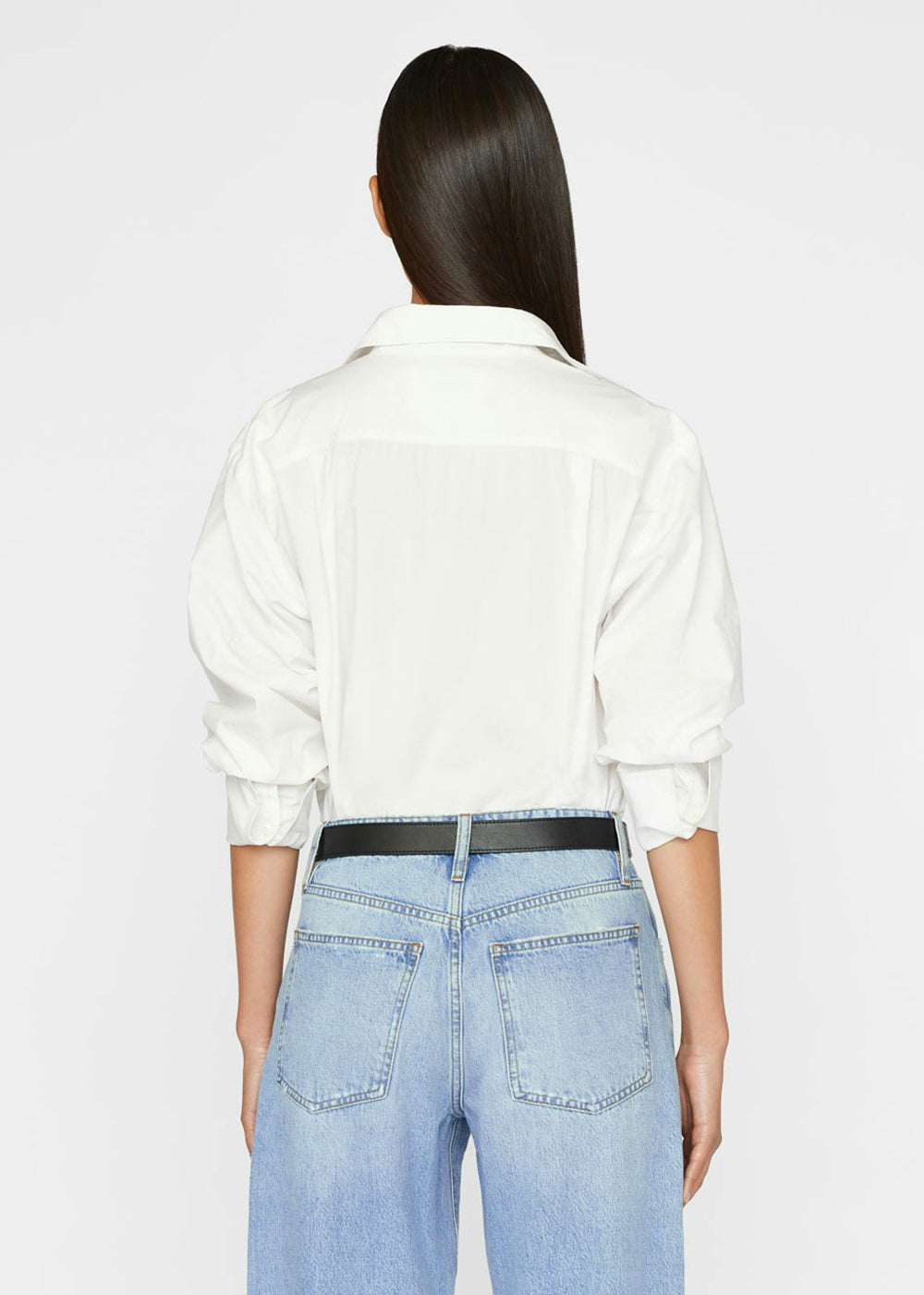 The Oversized Shirt - White - Frame Denim Canada - Danali - LWSH2378-BLAN