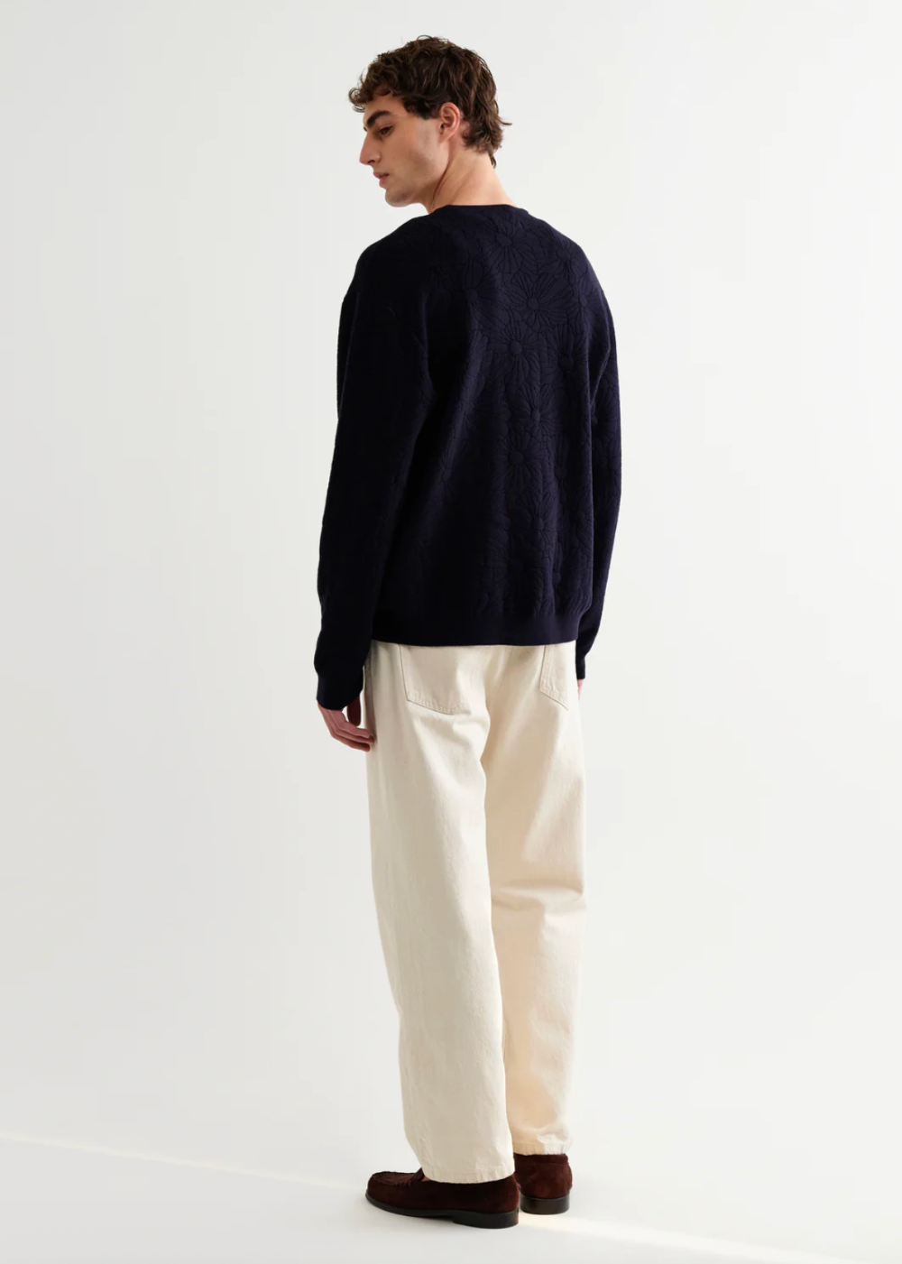 Alban Cardigan Flower Jacquard