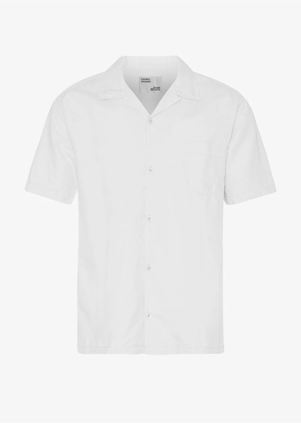Linen Short Sleeved Shirt - Optical White - Colorful Standard Canada - Danali
