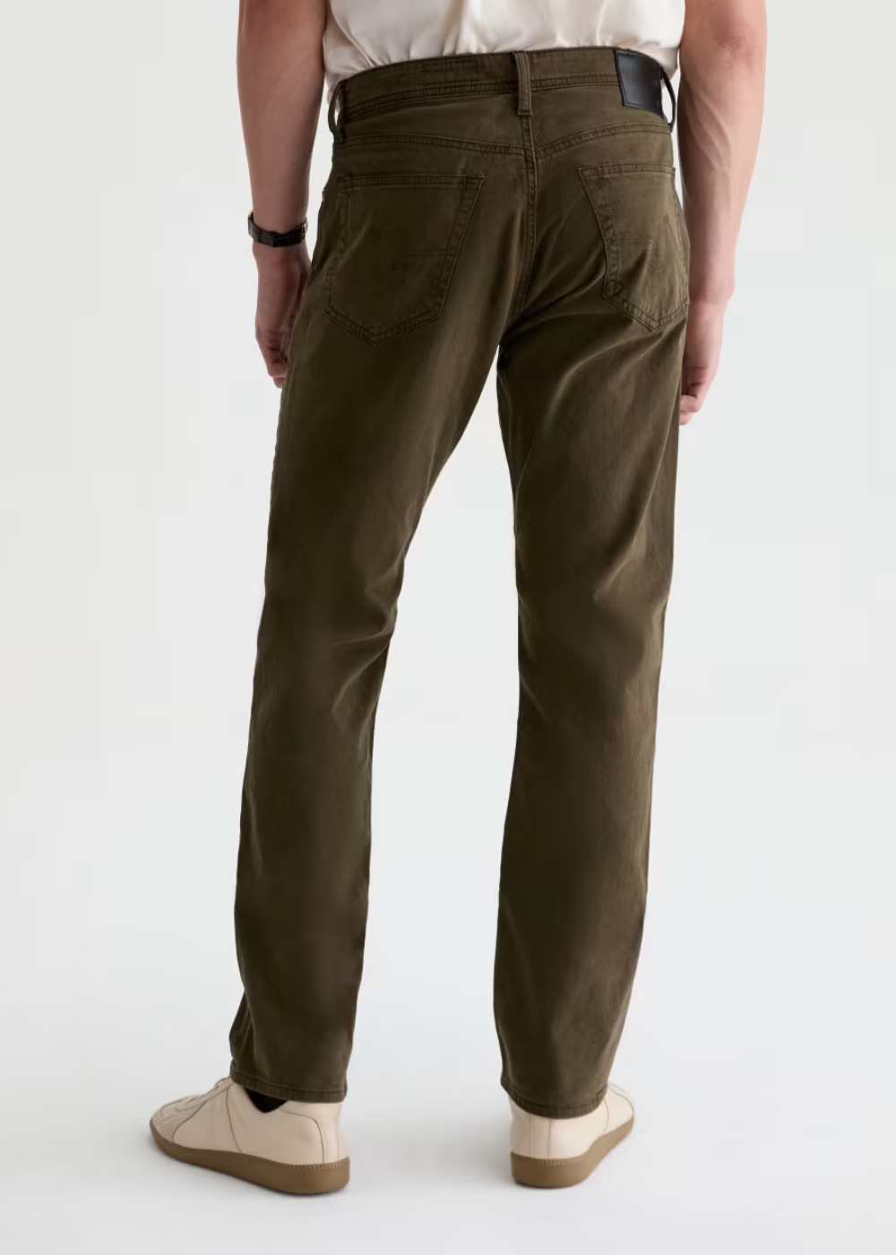 Everett Slim Straight Sateen Pant