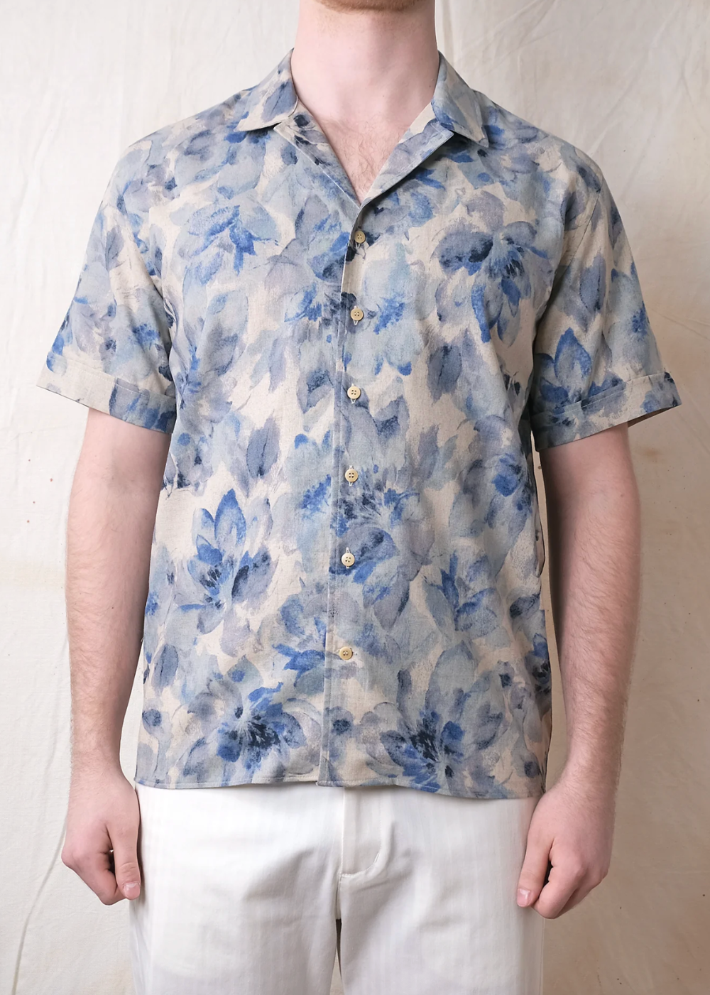 Indigo Bloom Short Sleeve Havana Shirt