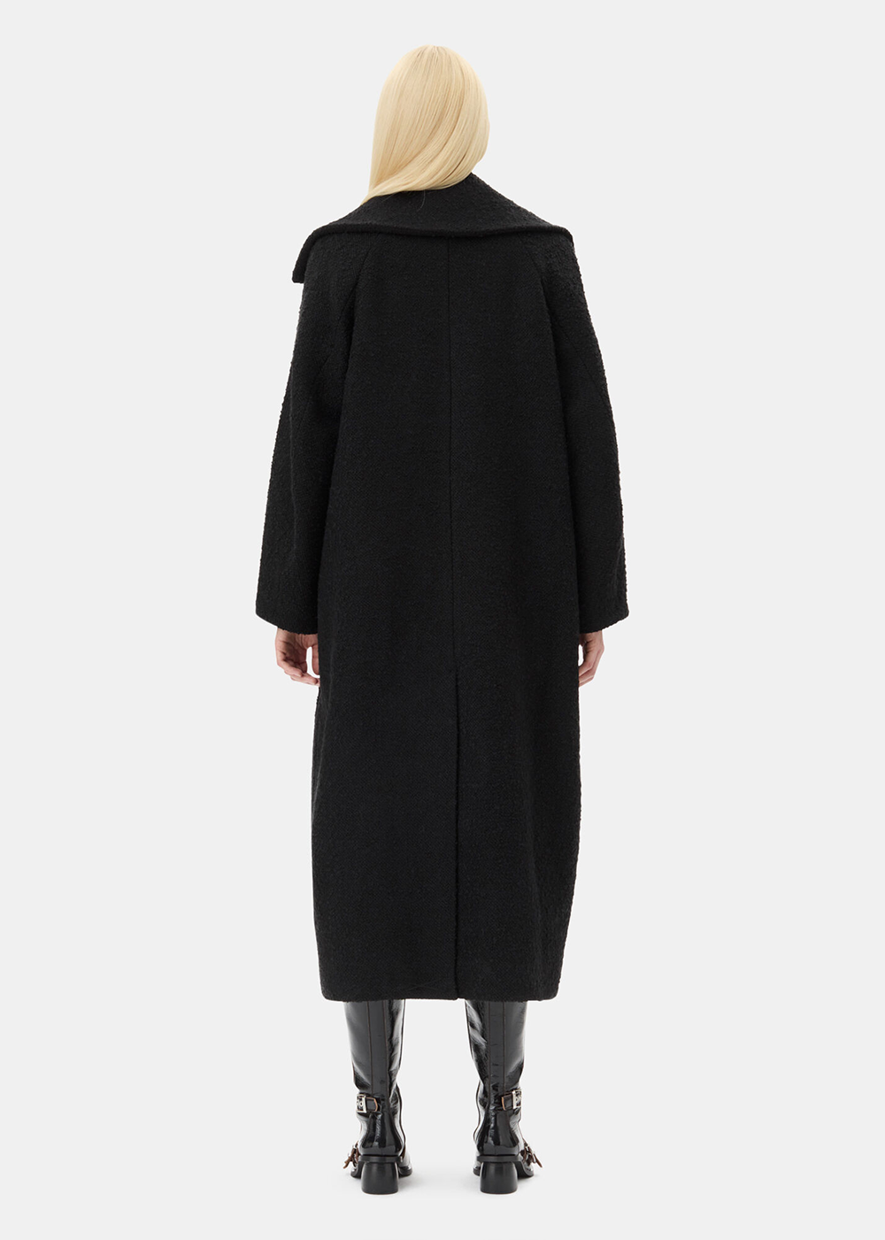 Textured Boucle Wool Coat