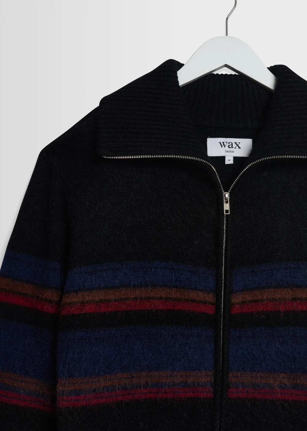 Norris L/S Zip Funnel Neck Brush Bold Stripe