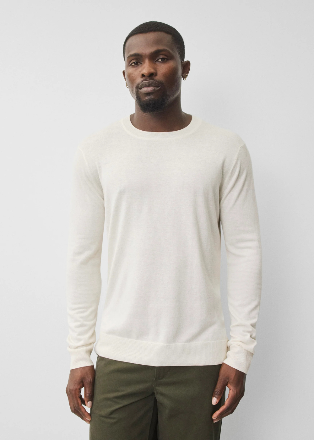 Silk Cashmere Gallery Crewneck