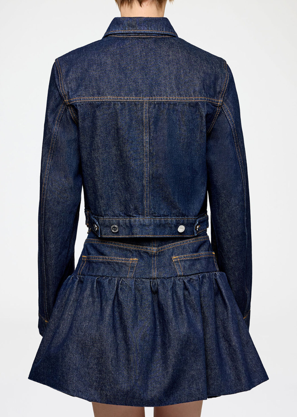 Rinse Denim Cropped Jacket