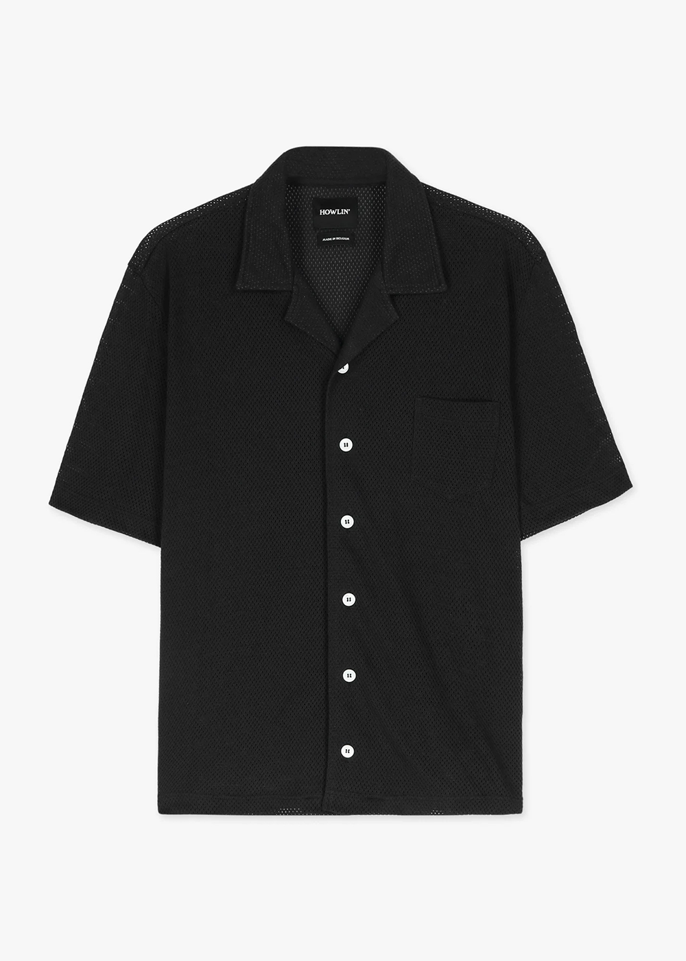 Bass Culture Mesh Shirt - Black - Howlin' Knitwear Canada - Danali - 241663M192008
