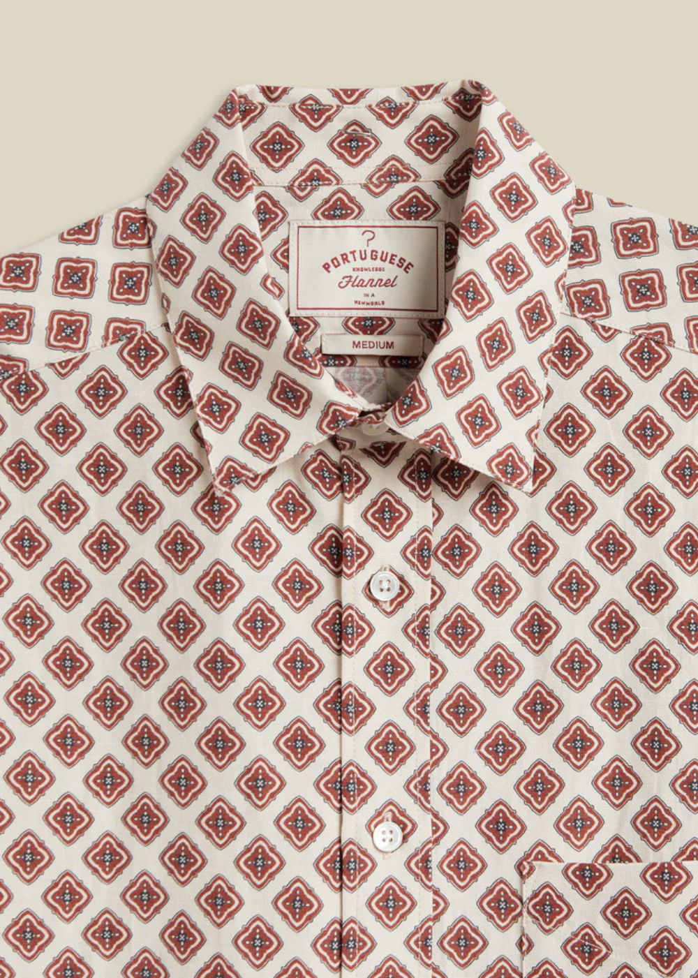 Motif Silk/Linen Shirt