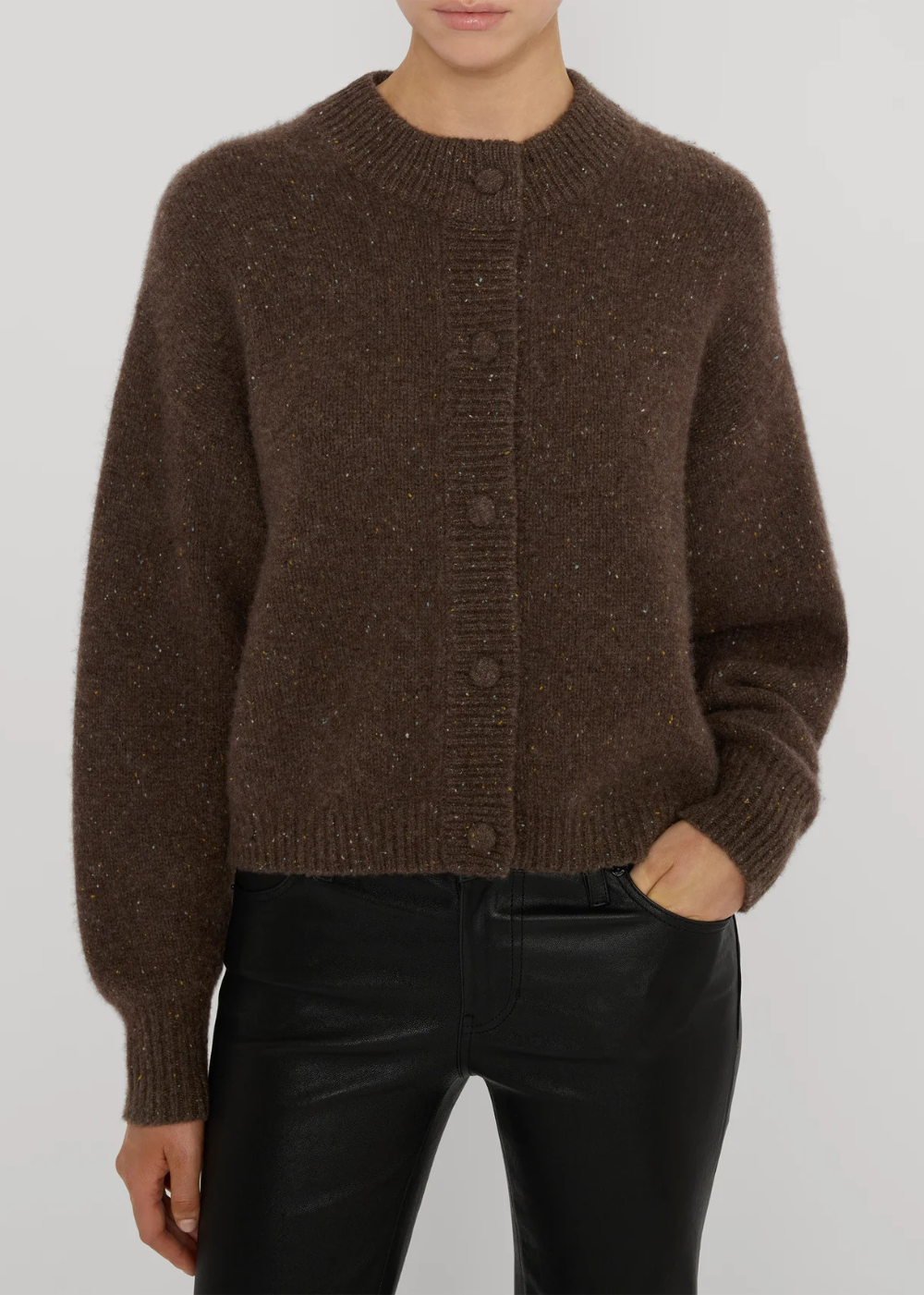 The Cashmere Fleck Cardi
