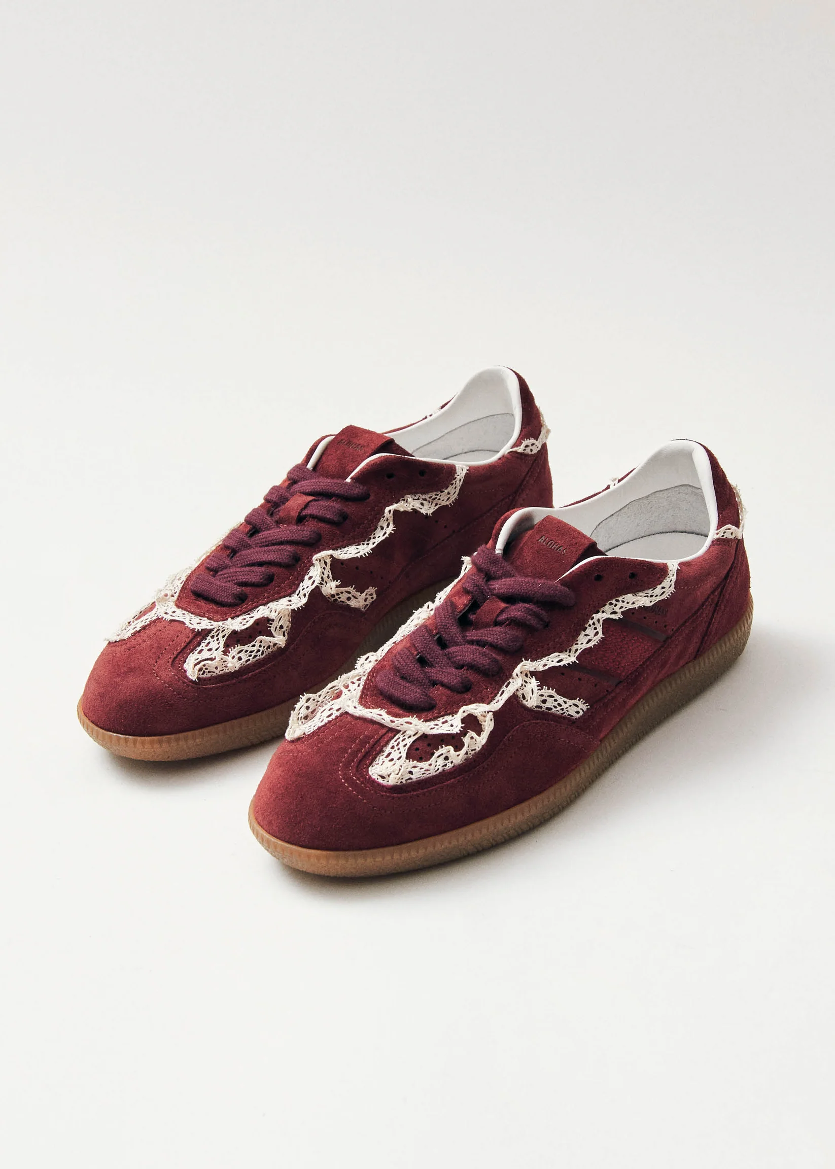 Tb. 490 Crochet Burgundy Leather Sneakers