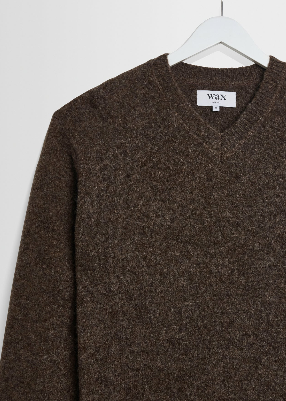 Kemp V Neck Fluffy Wool Blend