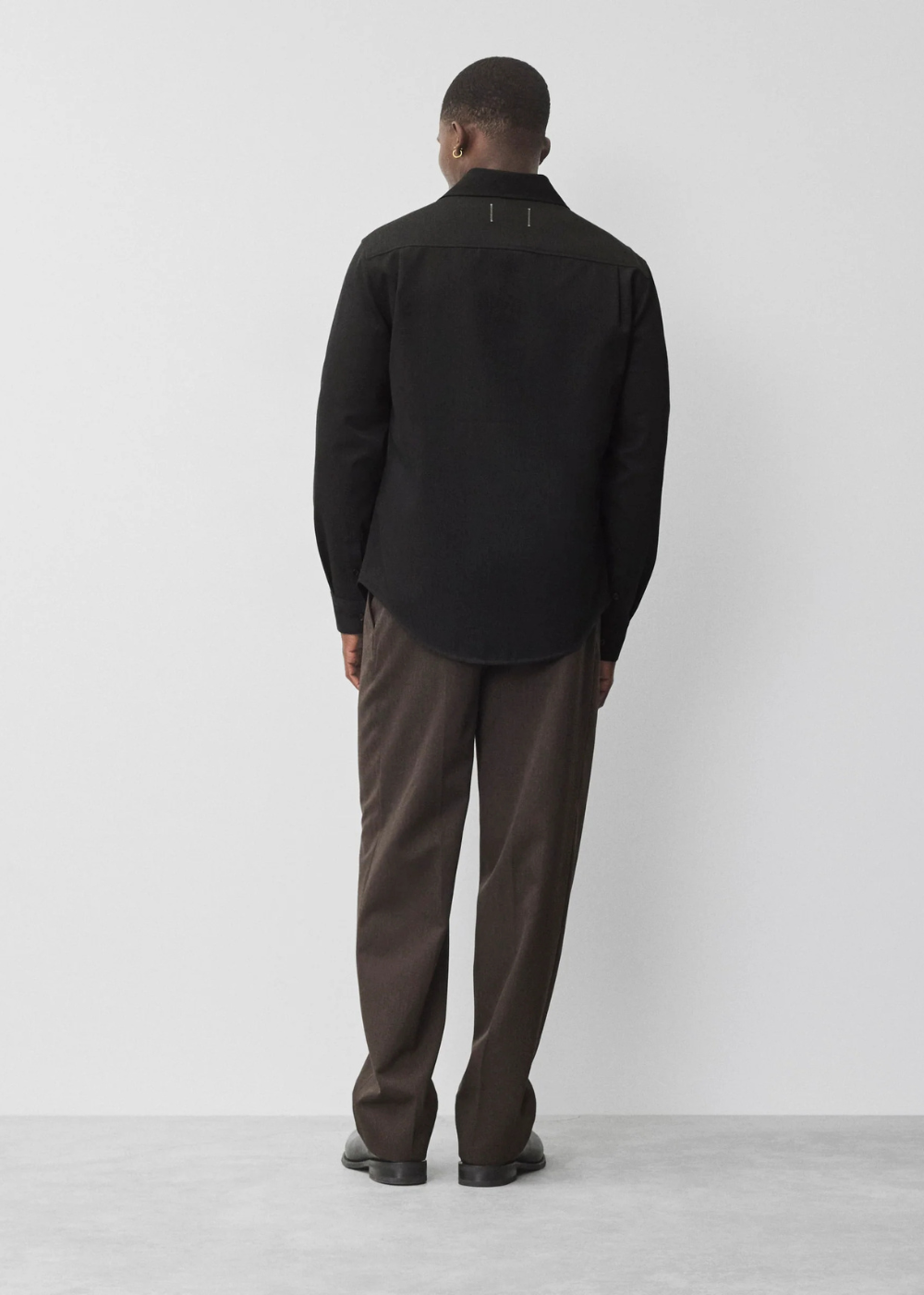 Wool Gabardine Commodore Shirt