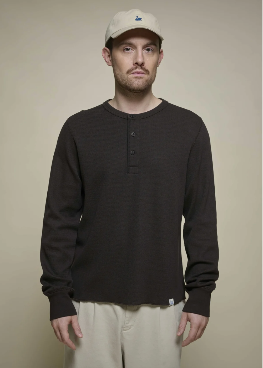 Classic Fit Long Sleeve Thermal Henley
