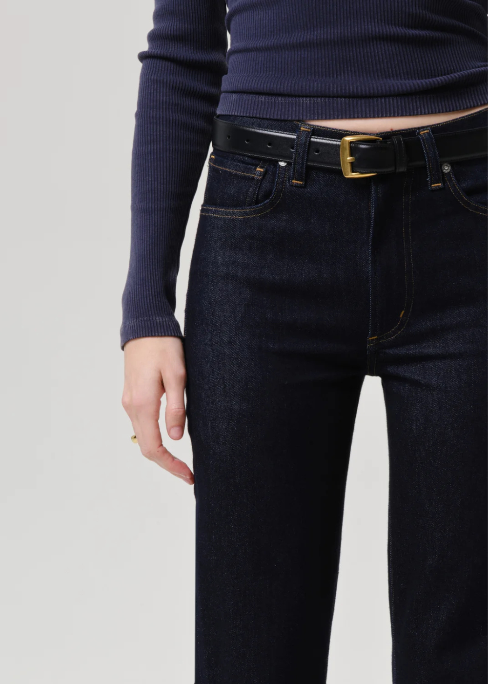 Caia High Rise Slim Straight Jean