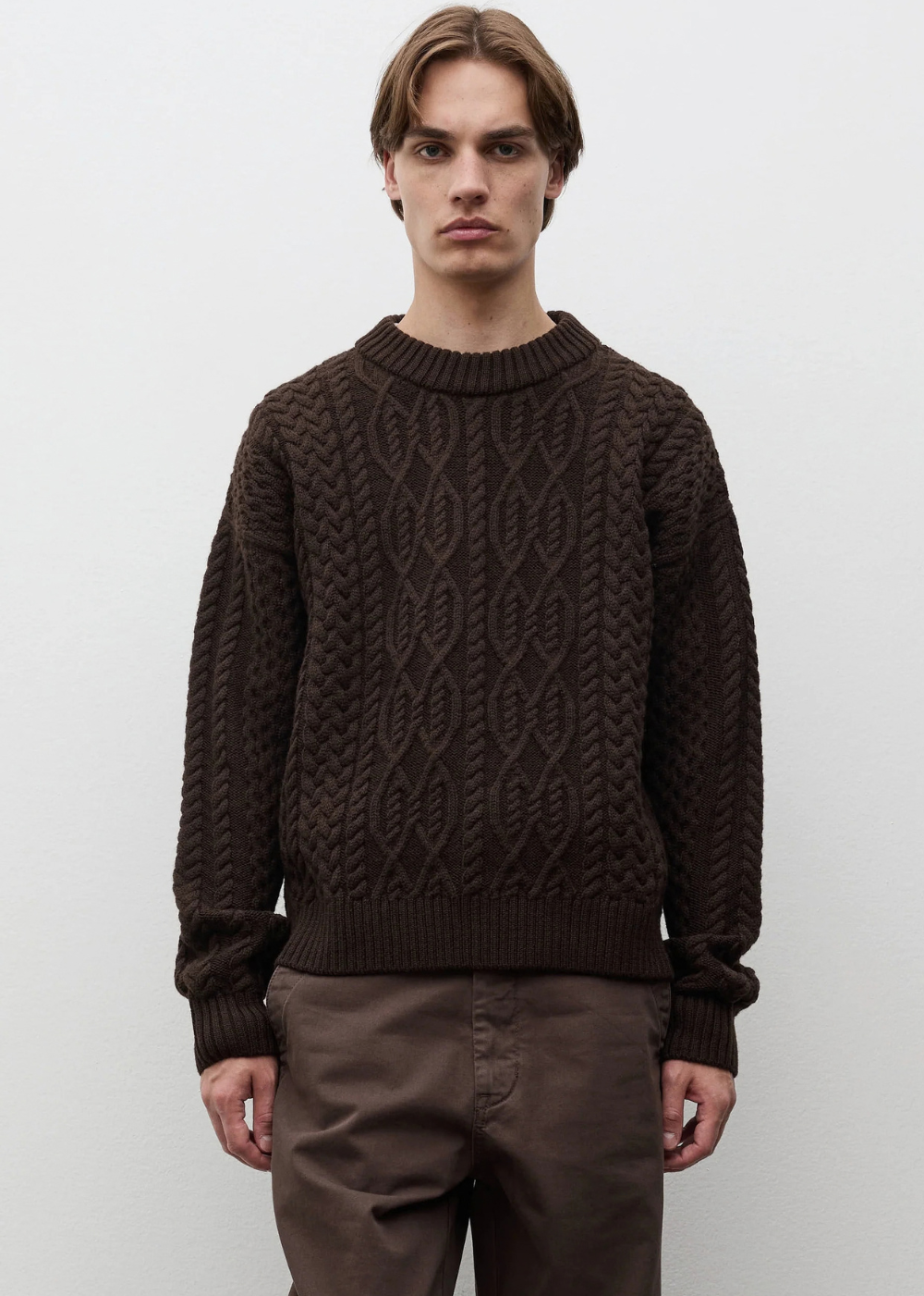 Nordhavn Aran Crewneck Sweater