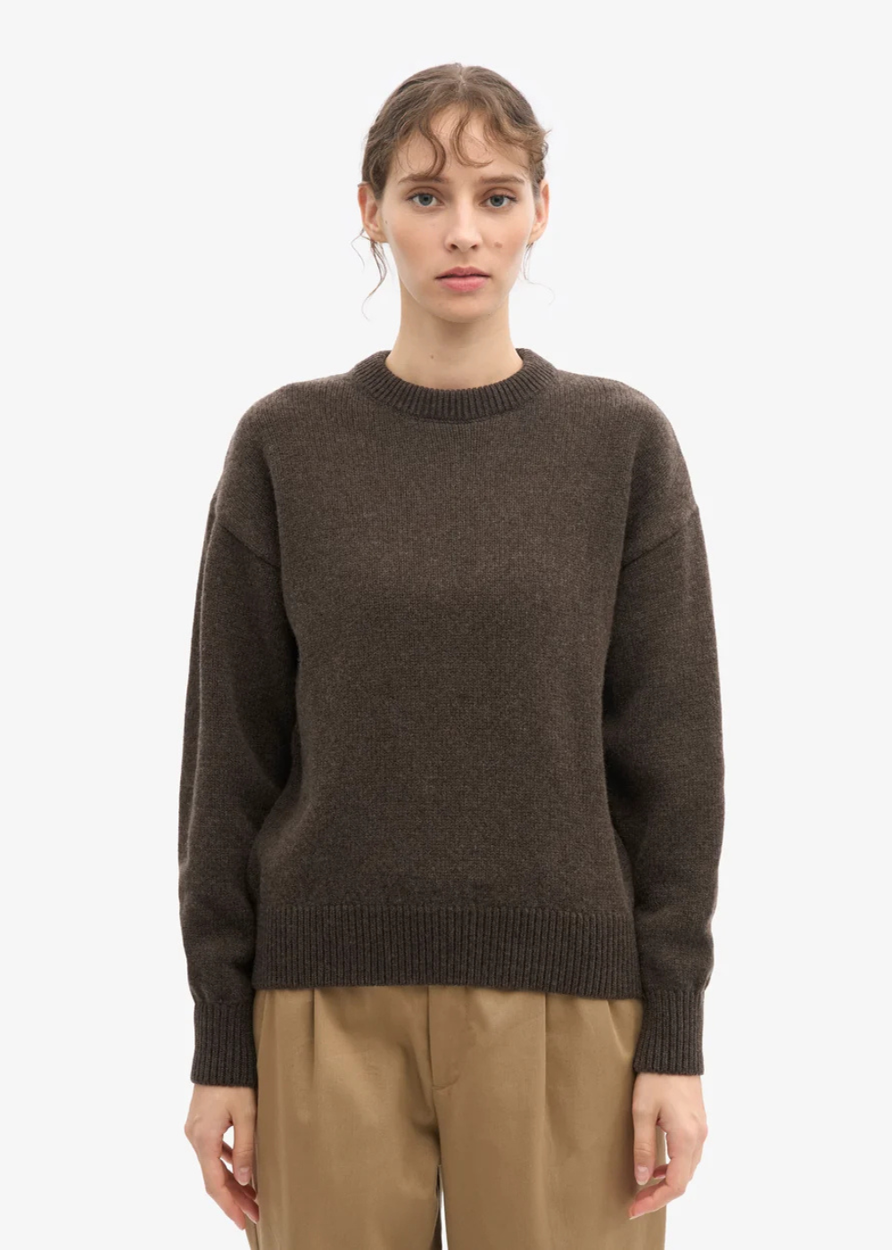Oversized Merino Wool Crew Sweater