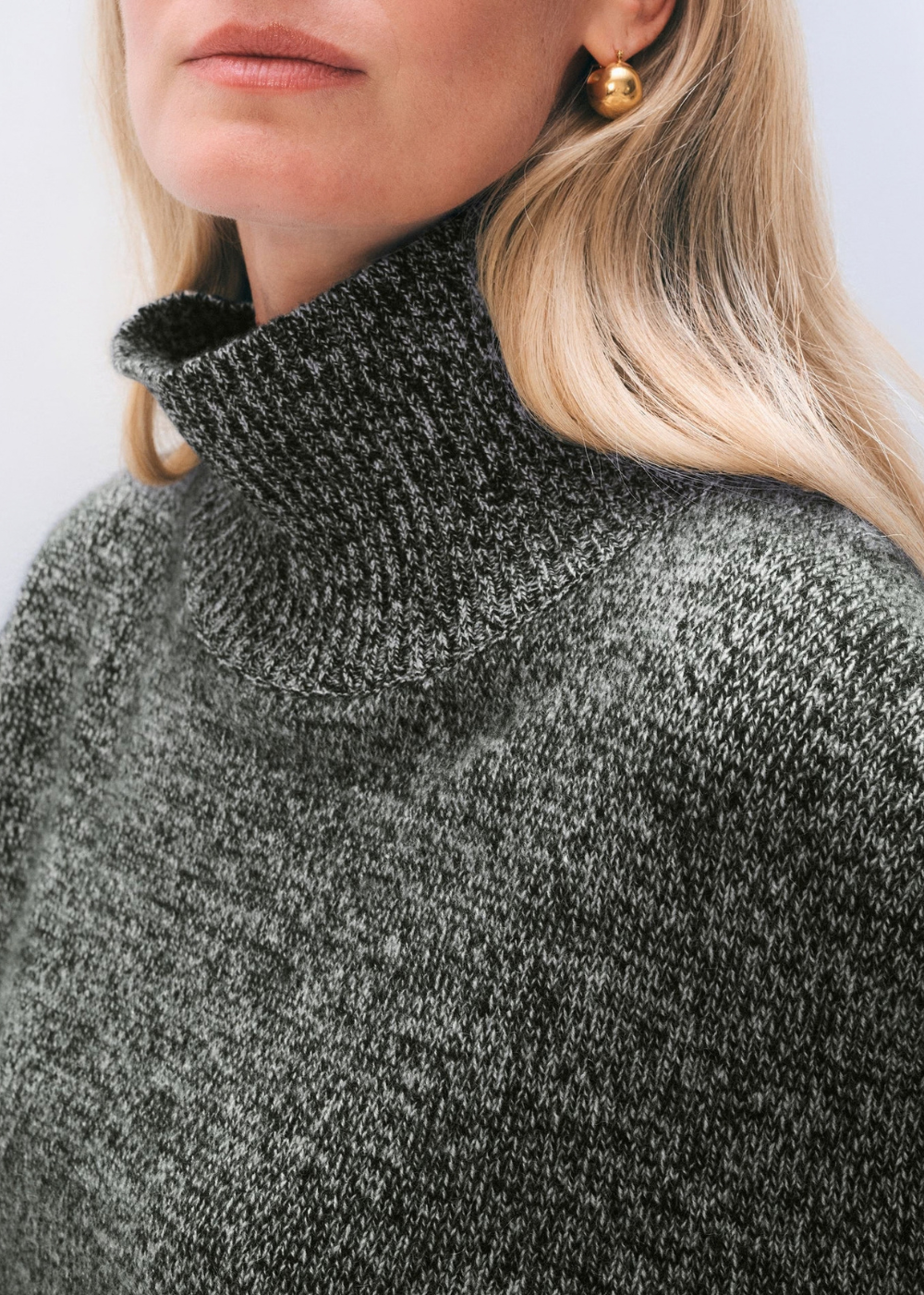 Cashmere Oversized Standneck