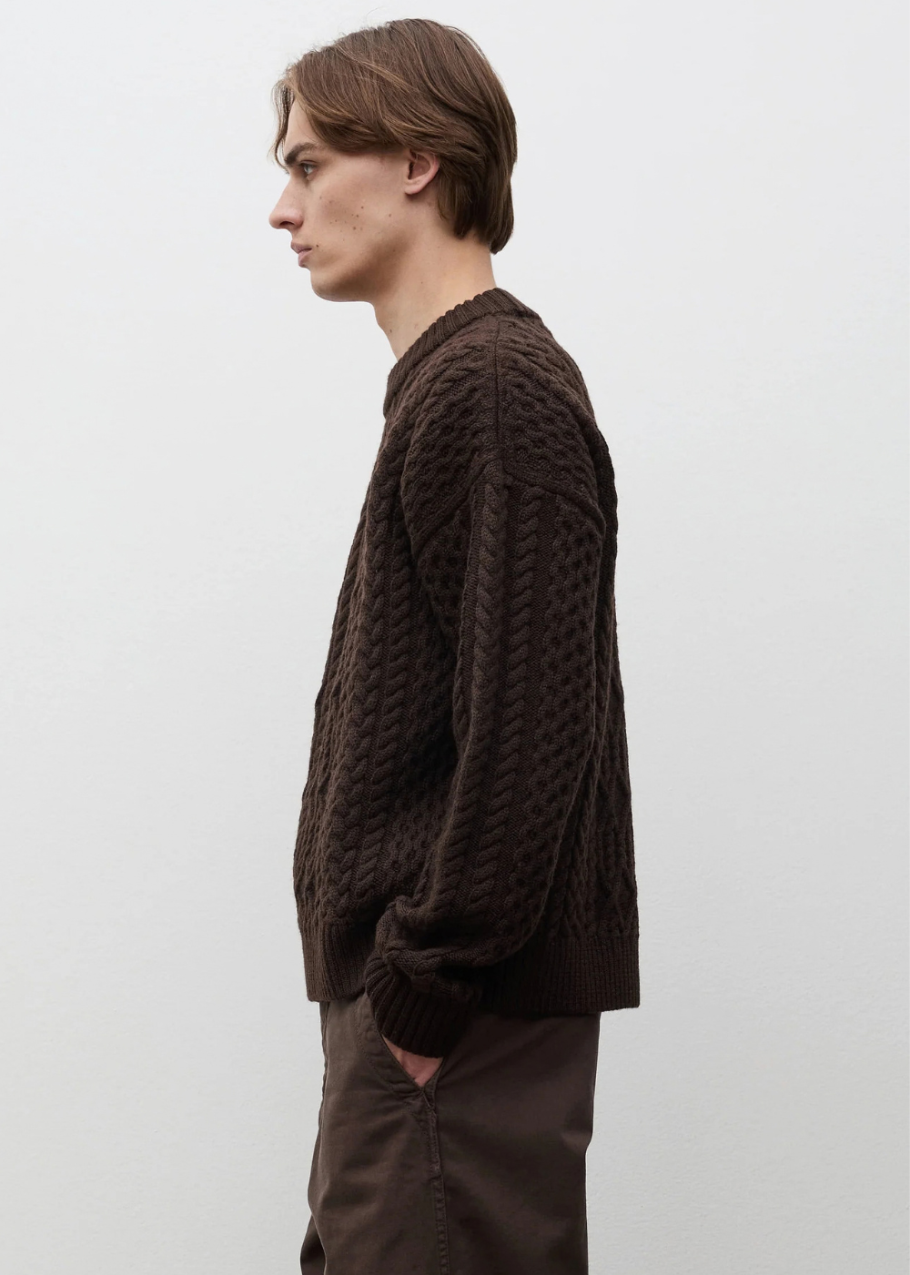 Nordhavn Aran Crewneck Sweater