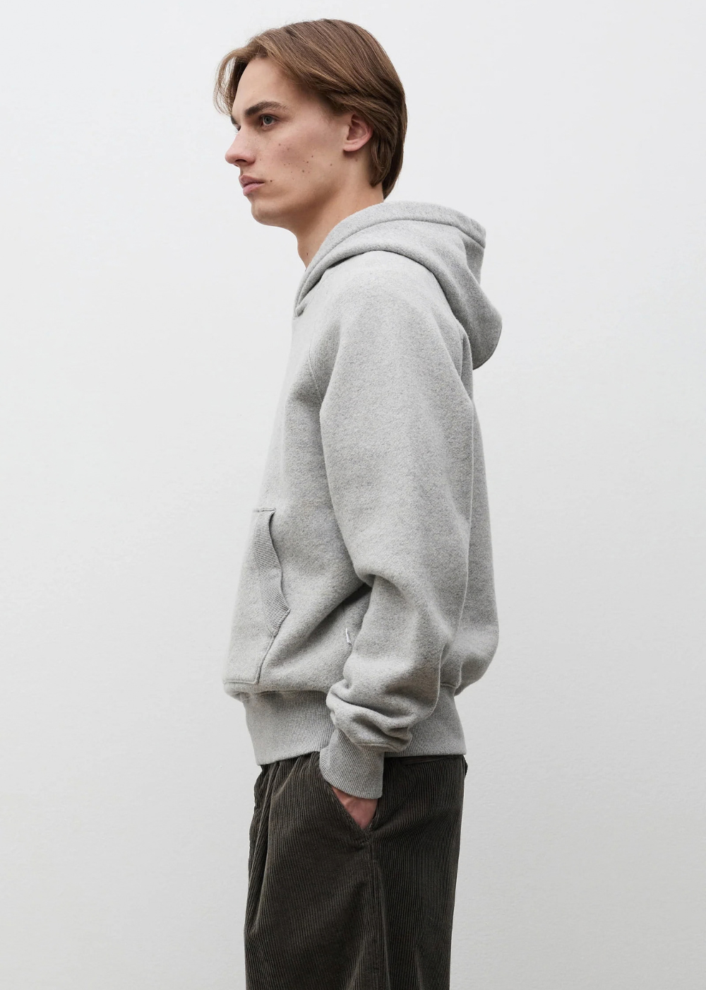 Kerid Relaxed Cotton Wool Hoodie