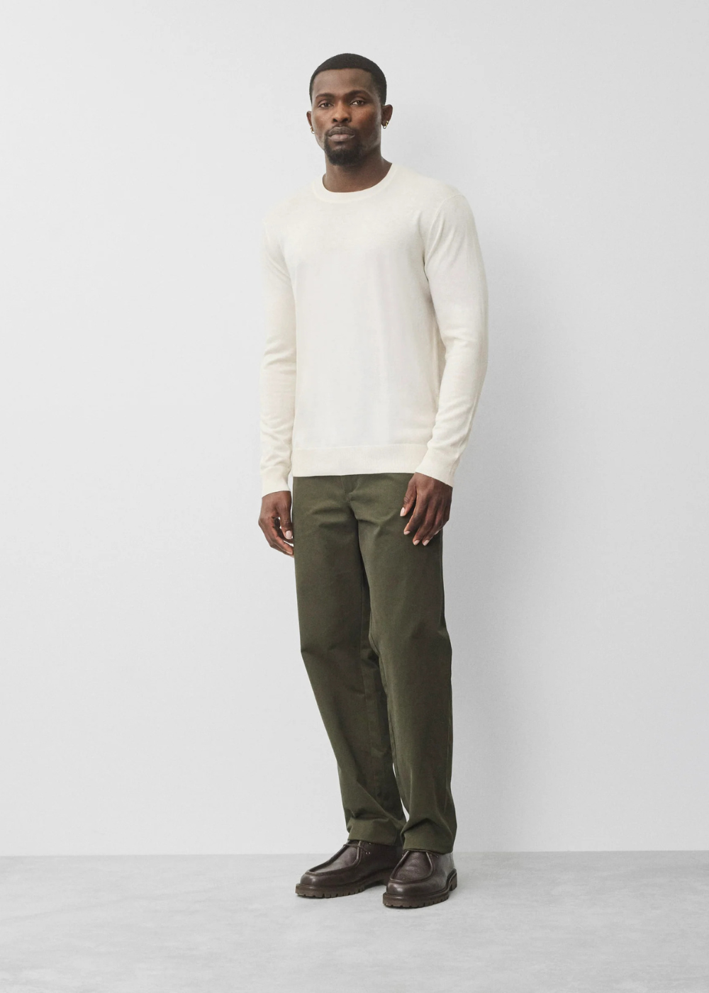 Silk Cashmere Gallery Crewneck