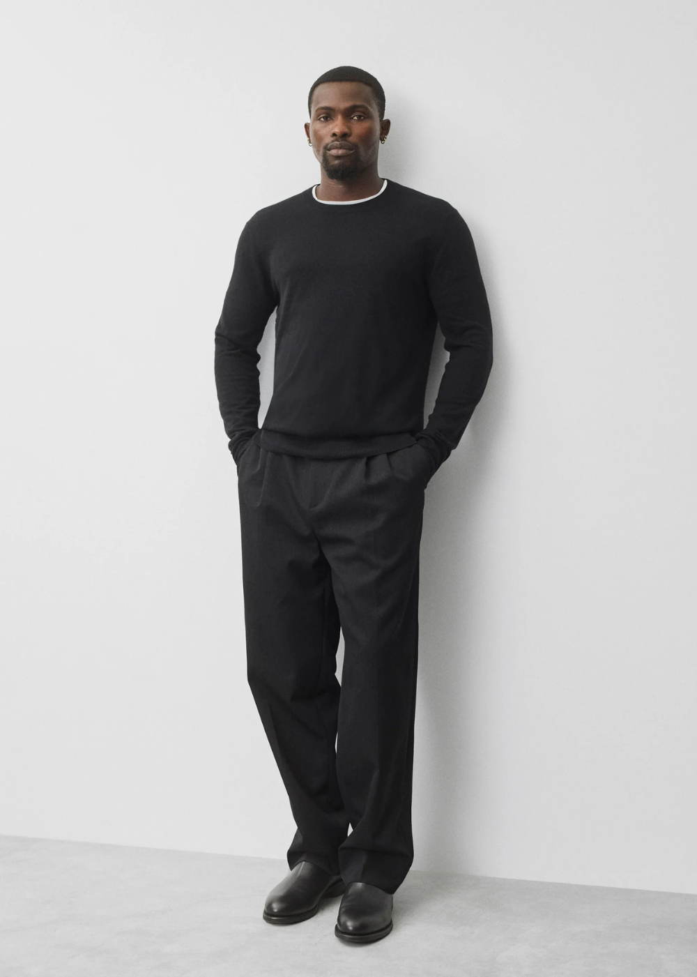 Silk Cashmere Gallery Crewneck