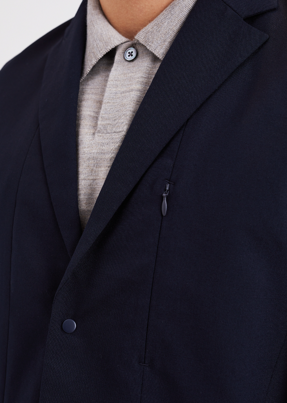 Emil Cordura Tech Wool Blazer - Dark Navy - Norse Projects Canada - Danali