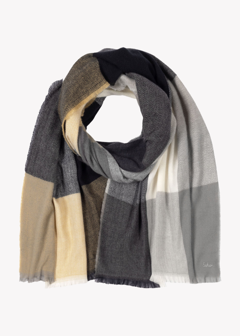 Check Wrap Scarf