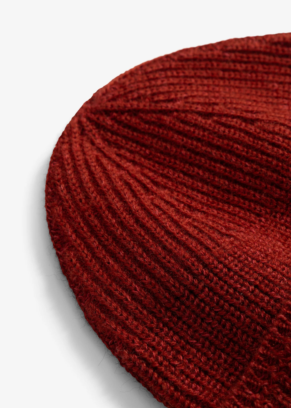 Wool Cotton Rib Beanie