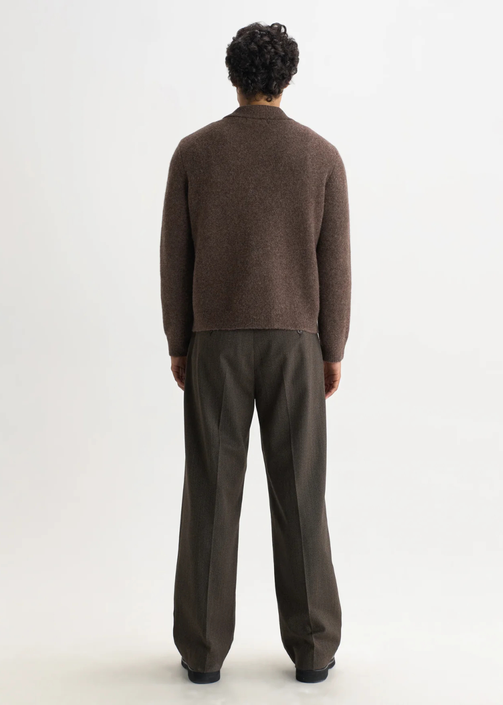 Tristan L/S Polo Fluffy Wool Blend