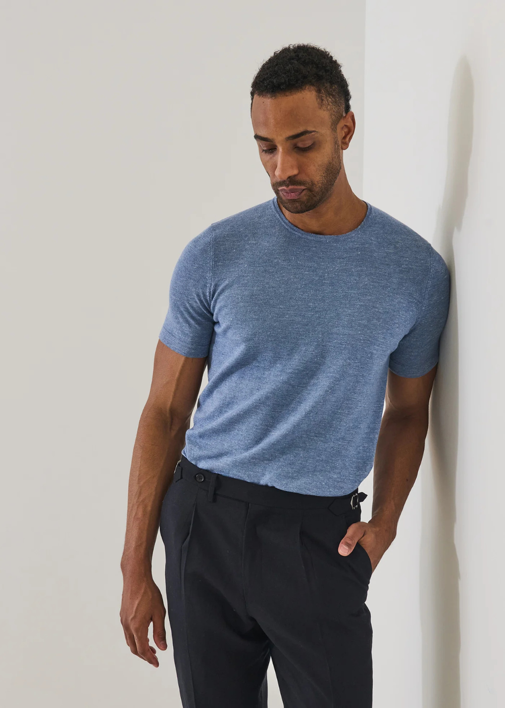 Linen Cotton Crewneck Sweater
