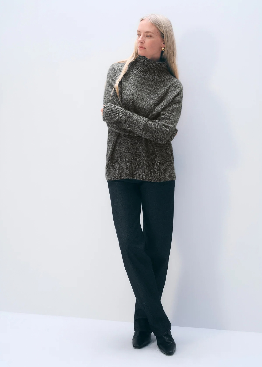 Cashmere Oversized Standneck
