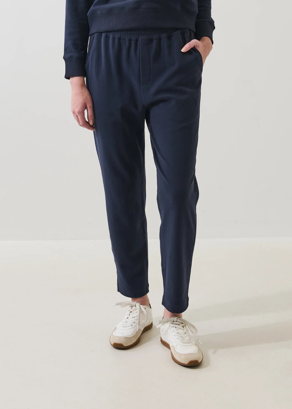 Brushed Pima Tapered Pant