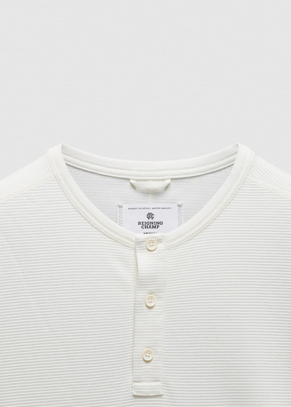 Lightweight Waffle Standard Henley