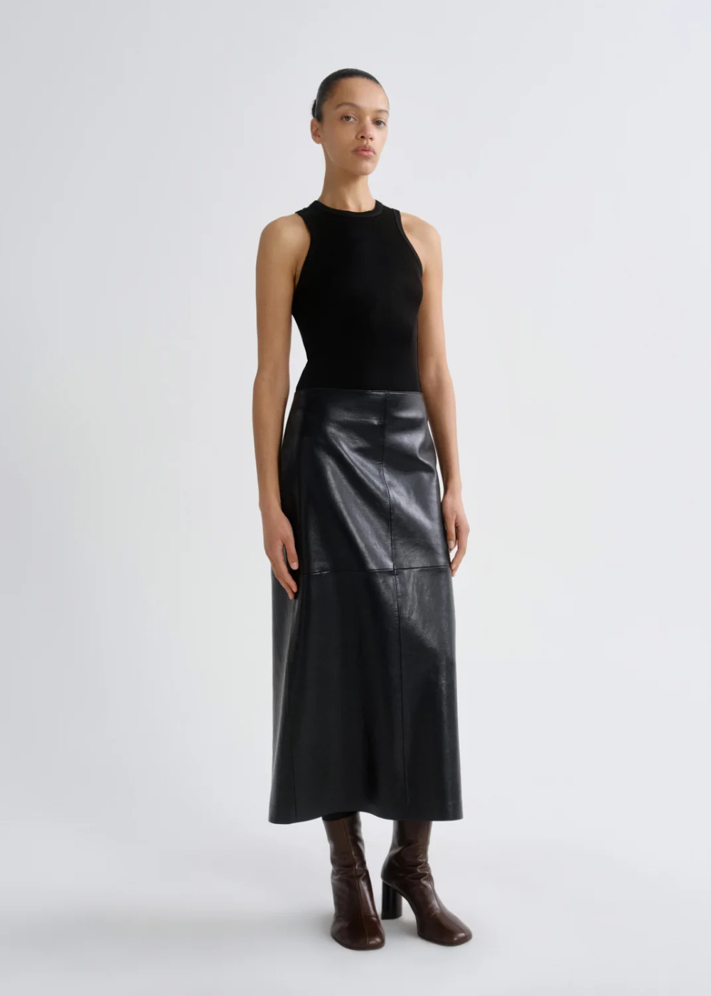 Hikson Recycled Leather Skirt