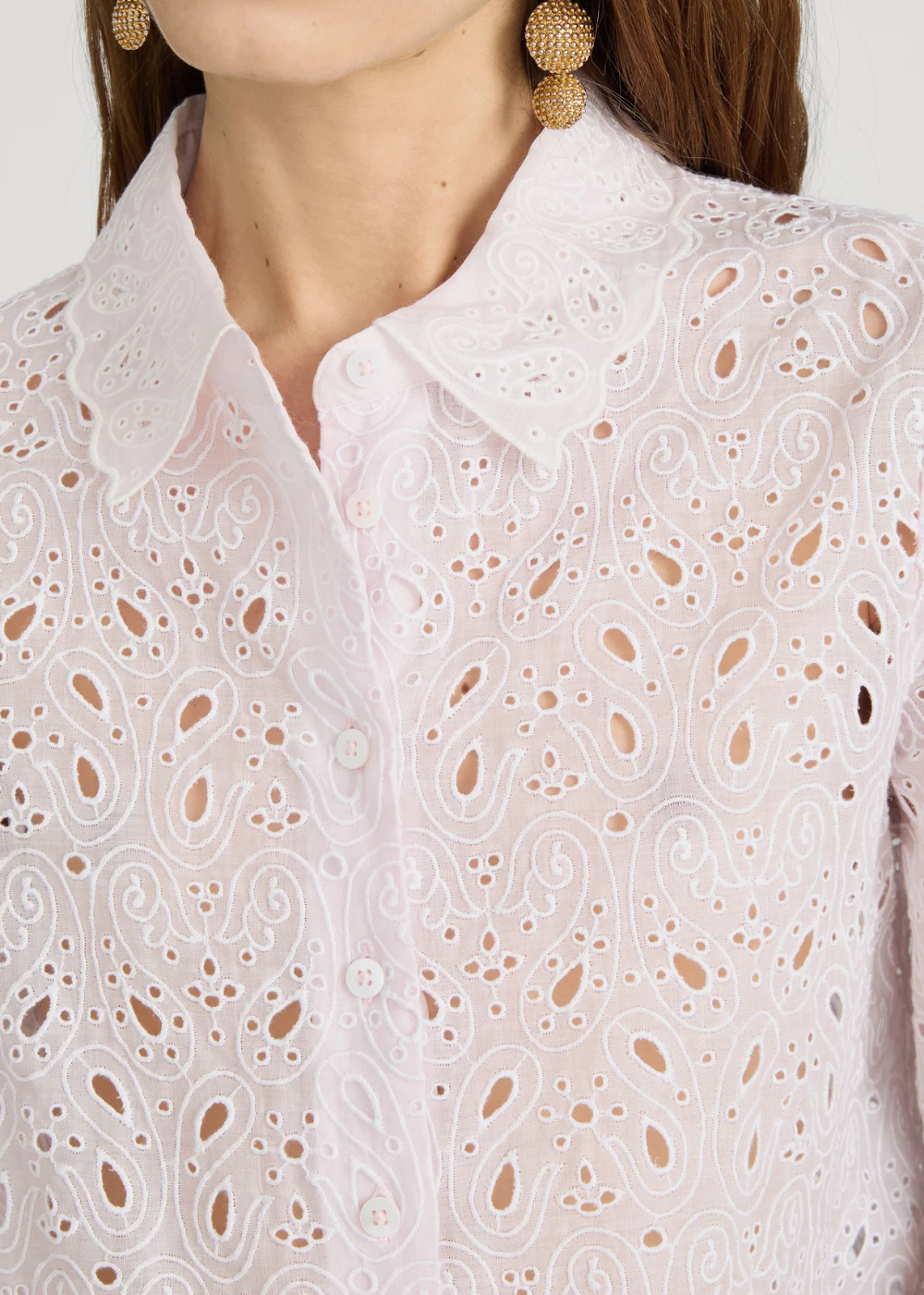 The Paisley Eyelet Top