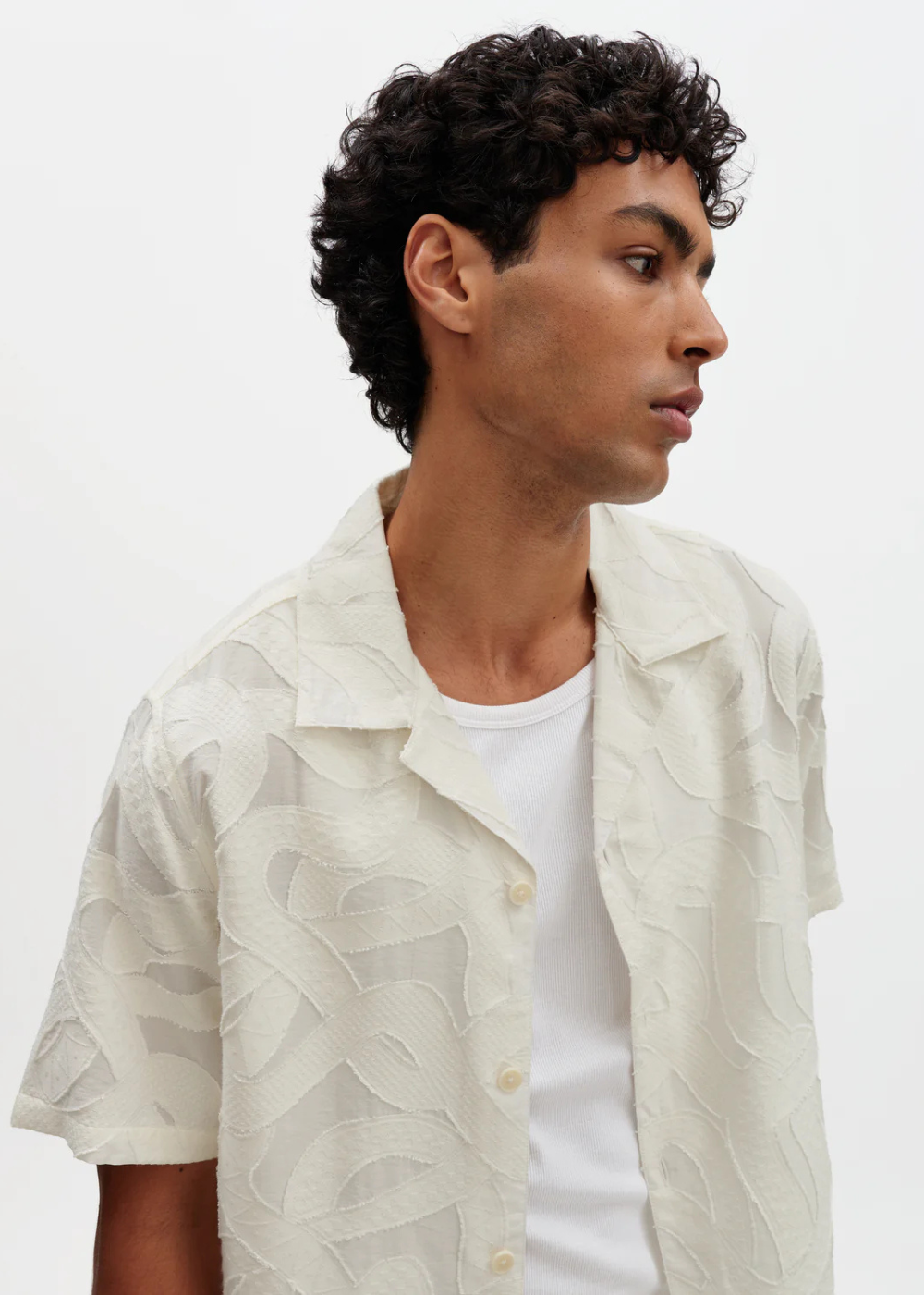 Curzon SS Shirt Jacquard Viscose