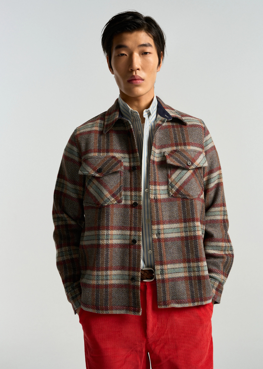 Wool Field Plaid Jacket