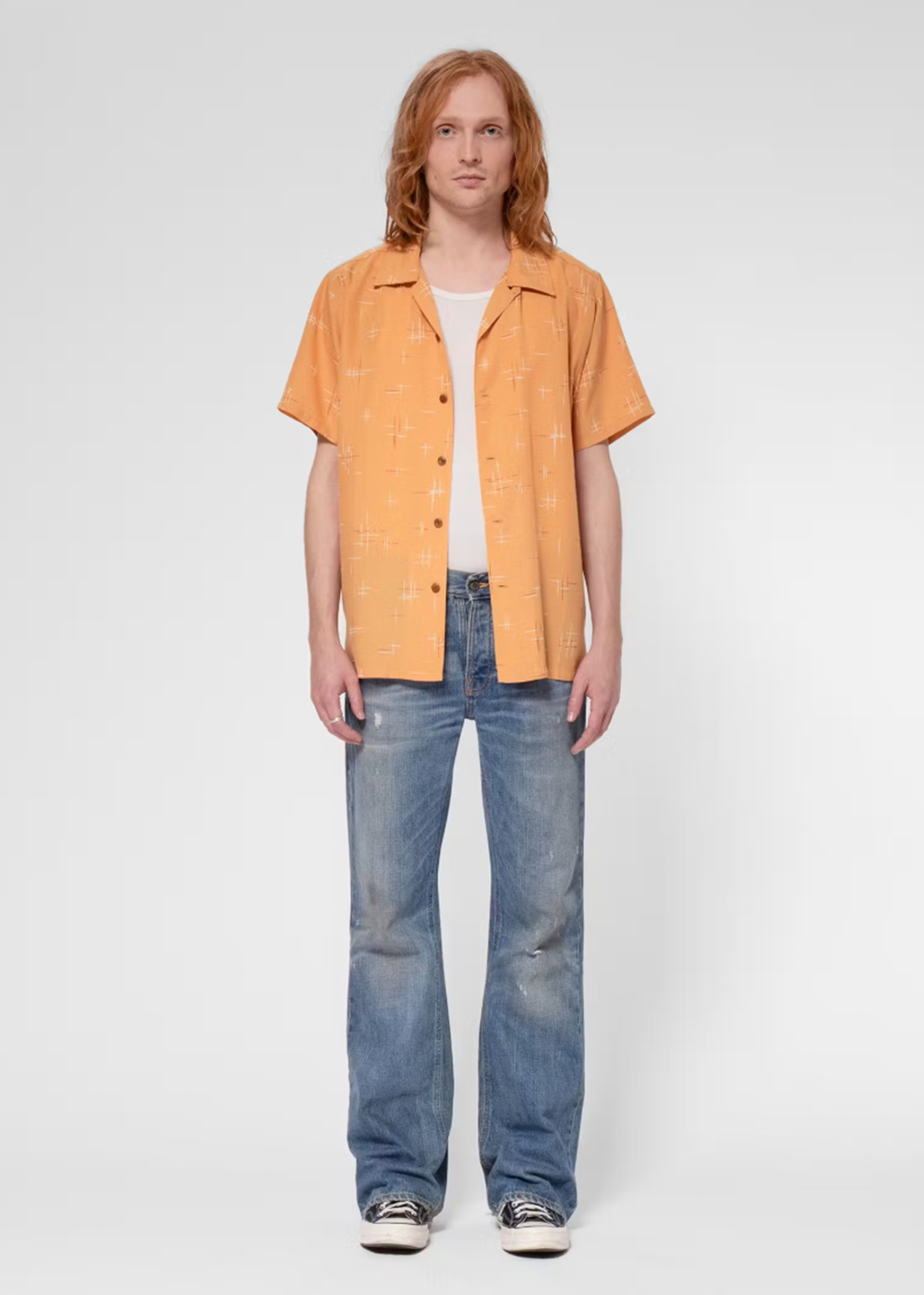 Arvid 50s Hawaii Shirt - Ochre - Nudie Jeans Canada - Danali