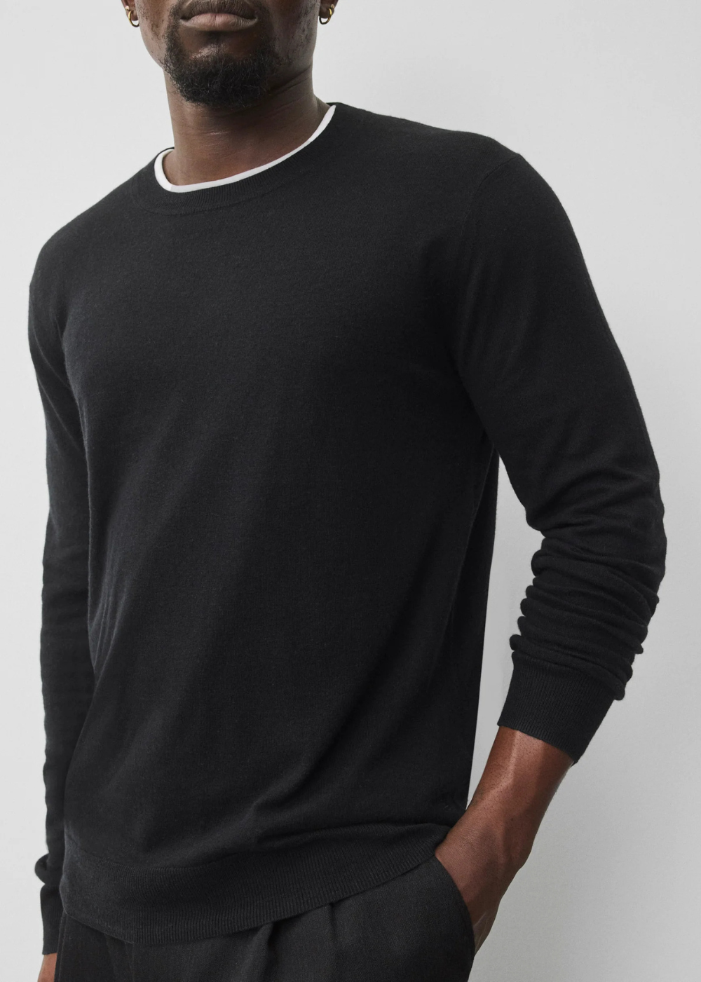 Silk Cashmere Gallery Crewneck