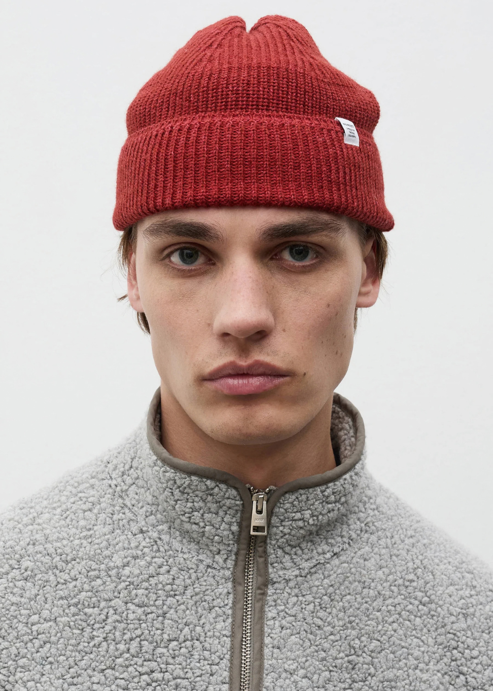 Wool Cotton Rib Beanie
