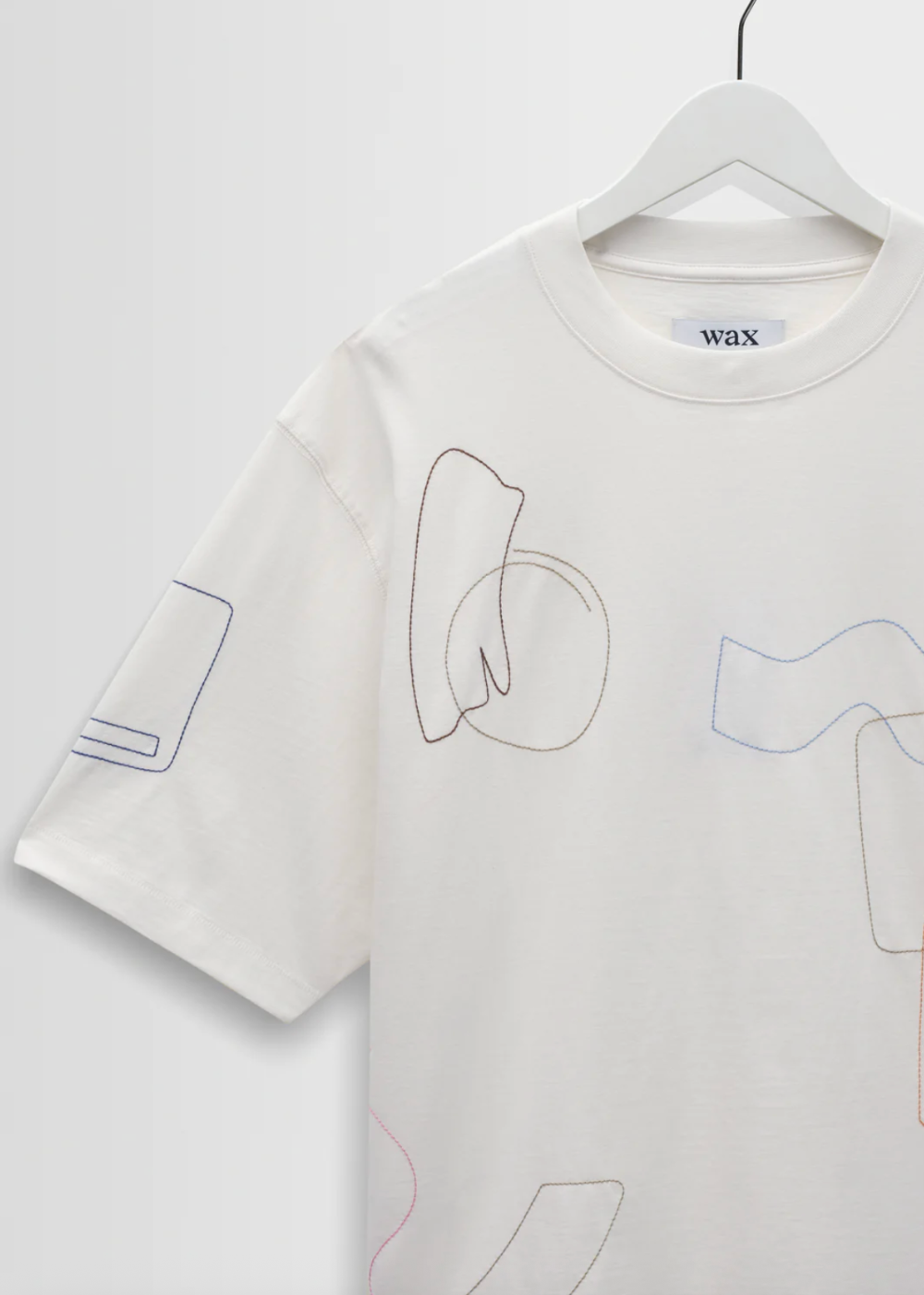 Milton SS Tee Cotton Shapes Embroidery