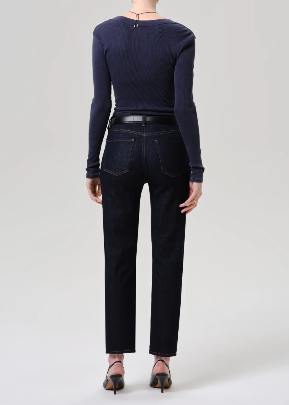 Caia High Rise Slim Straight Jean