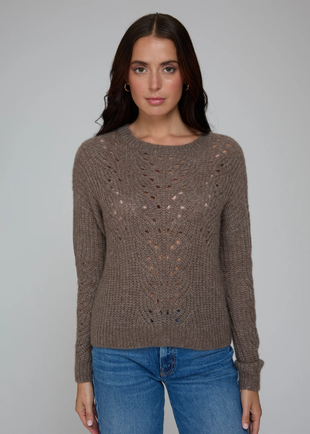 Raglan Links Stitch Stripe Crew