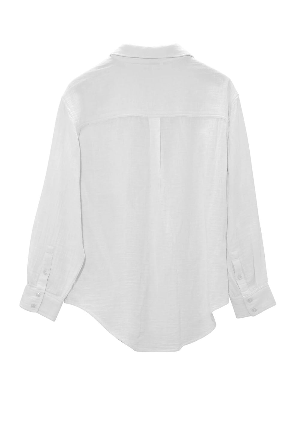Supersoft Gauze Boyfriend Shirt - White - Echo New York - Danali - EB0400-100