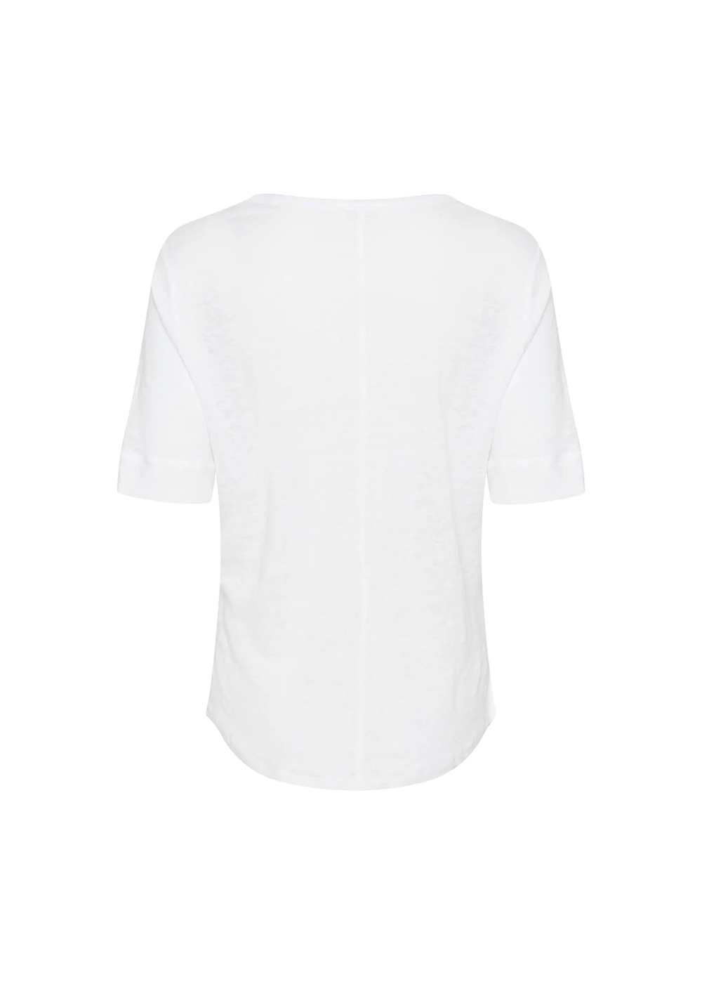 Curlies Linen T-Shirt - Bright White - Part Two Canada - Danali