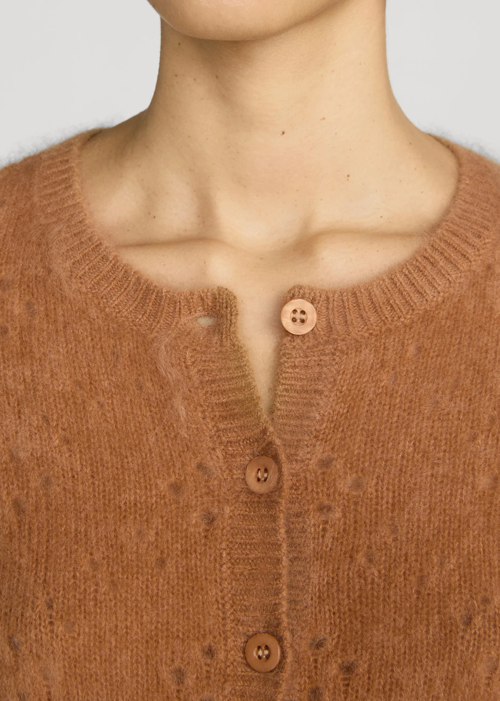 The Cashmere Airy Teddy Cardi