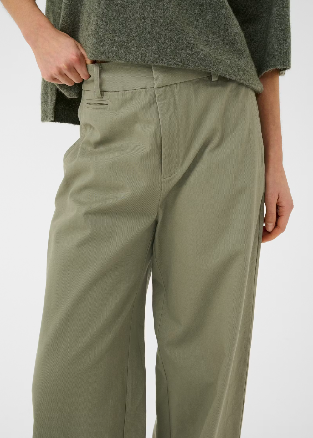 Diaz Wide Pants - Mulled Basil - InWear Canada - Danali - 30112318