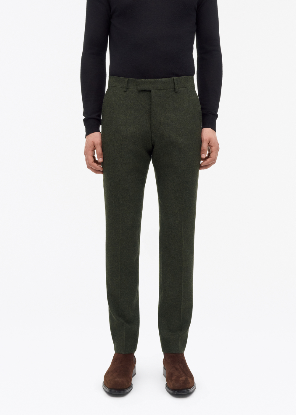 Tenuta Stretch Brushed Wool Trouser