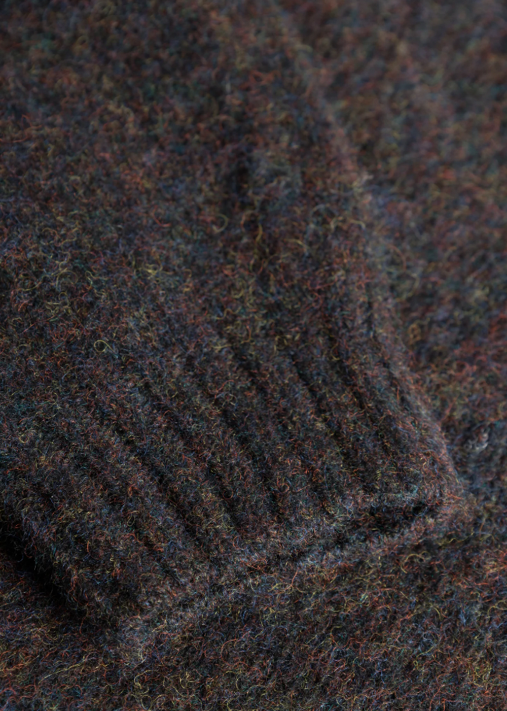 Birnir Brushed Lambswool Sweater - Black Multi - Norse Projects Canada - Danali